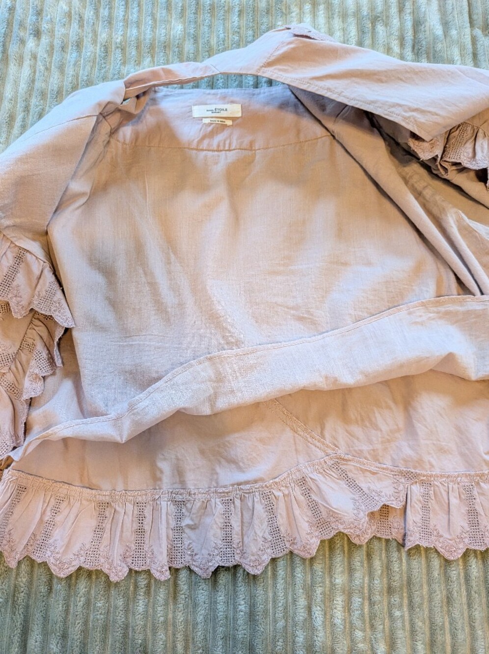 Isabel Marant Étoile Ruffle Lace Wrap Skirt Size 36 - Picture 7 of 8